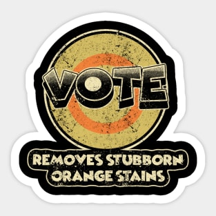 Anti-Trump Vote Vintage Detergent Sticker